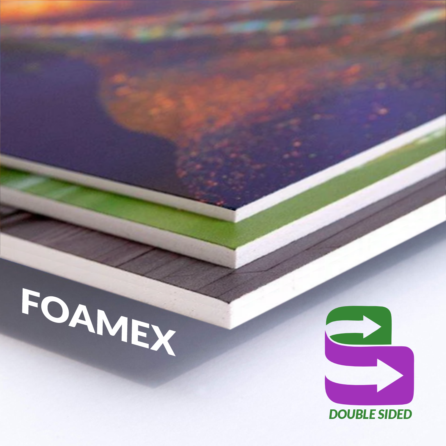 double sided foamex sign boards printed both sides with hp latex inks